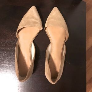 J Crew tan pointed toe flats